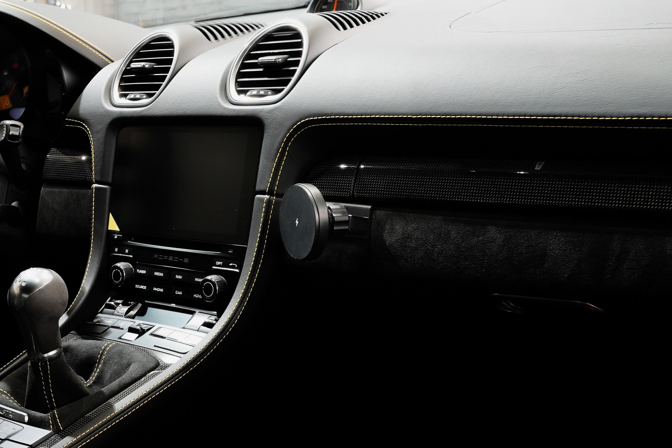 C3 — Charging Magnetic Phone Mount (Fits Porsche 991, 718, 981)
