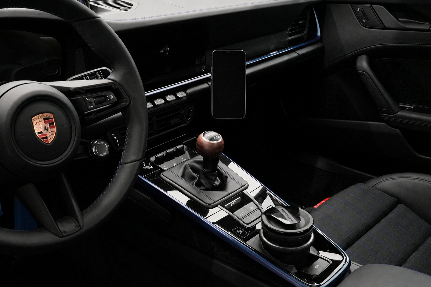 A2 — Magnetic Phone Mount (Fits Porsche 992)